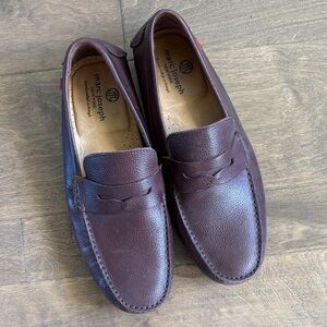 Marc Joseph Leather Driving Loafers Brown Size 12